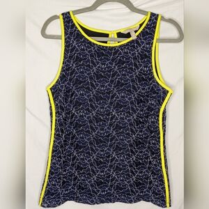 Banana Republic Navy Blue Lace Blouse, 6 Petite